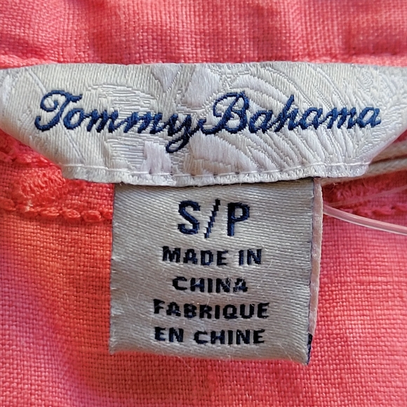 ๐ NWT TOMMY BAHAMA Embroidered Tunic Women's Size S/P Top Tutti Frutti Peach ๐ - Picture 9 of 10